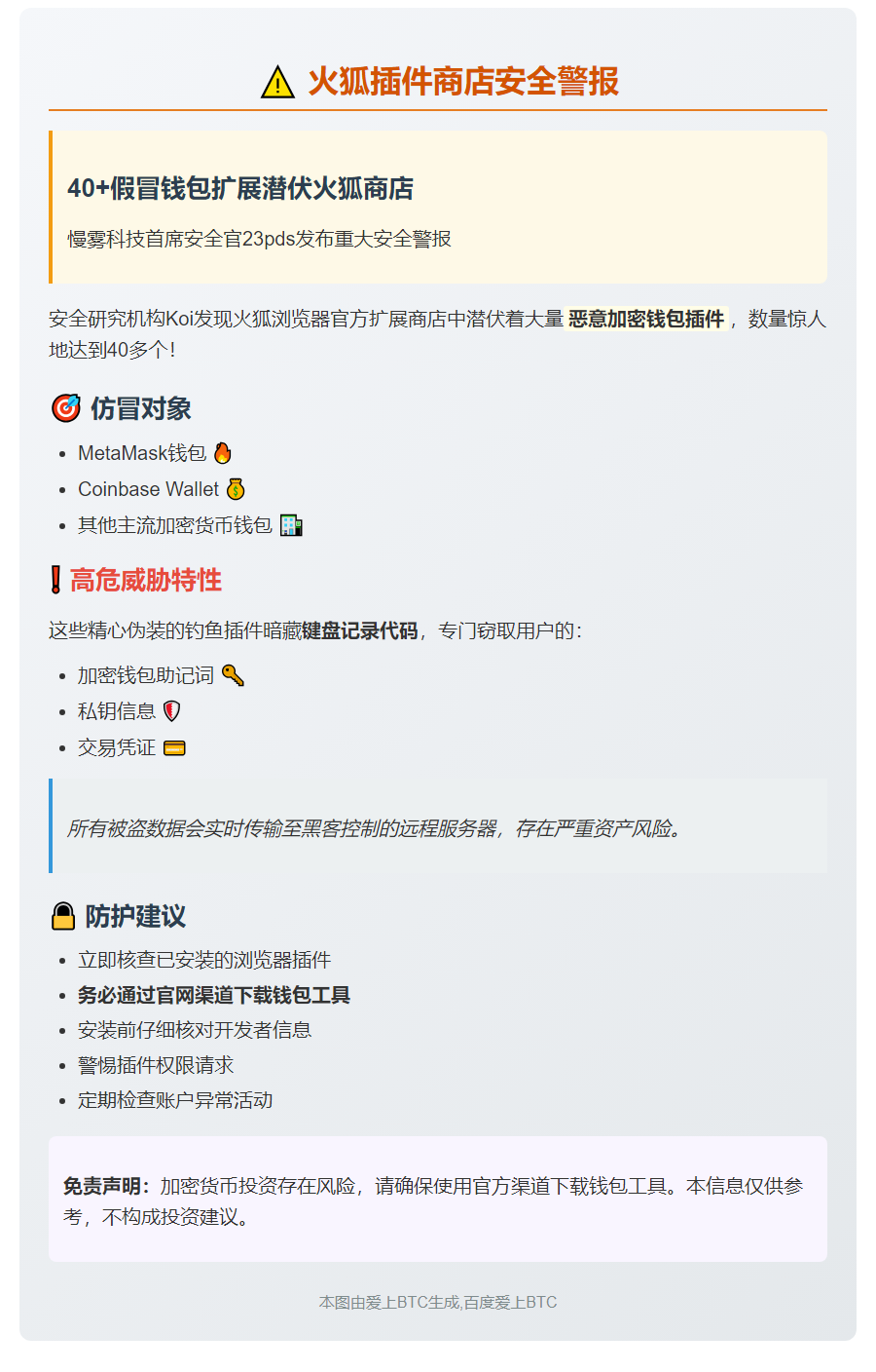 火狐插件商店现40多个假冒钱包扩展