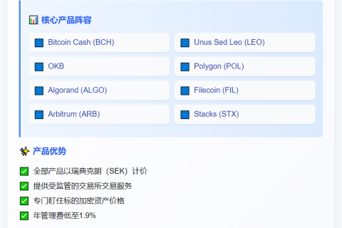Valour推出8款加密ETF，涵盖BCH、ALGO、POL等