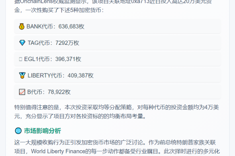 WLFI投20万购多款域名