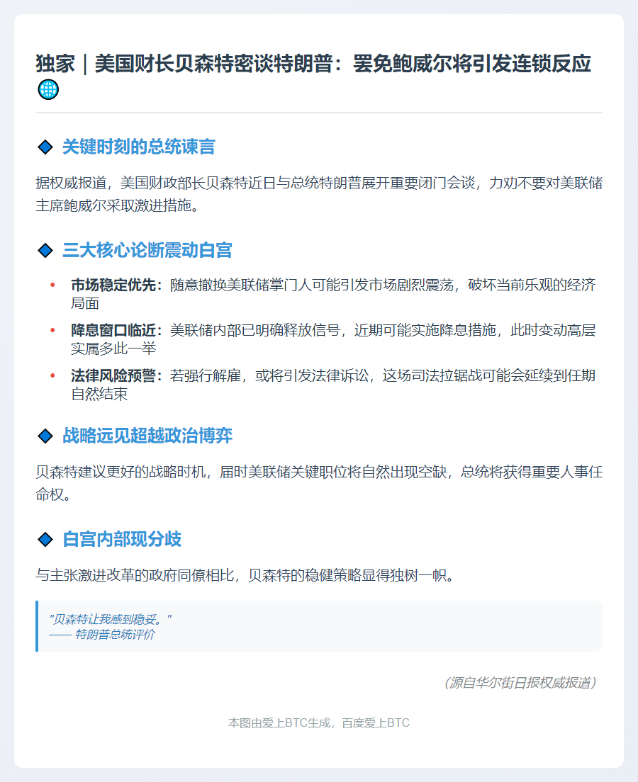 特朗普被告诫勿撤鲍威尔