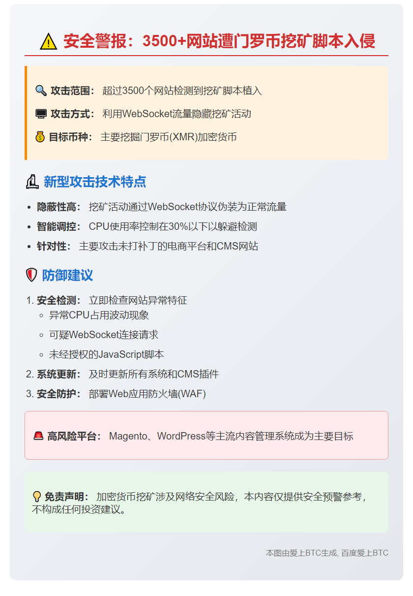 3500网站被植入门罗币挖矿脚本