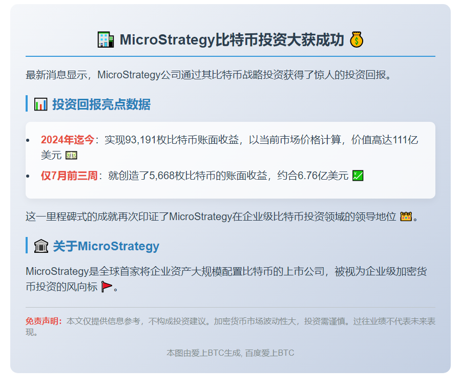 MichaelSaylor：比特币策略年收益111亿美元