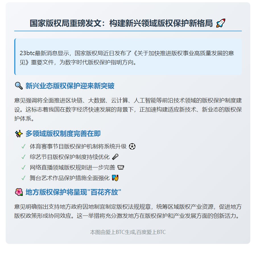 健全新兴业态版权保护制度