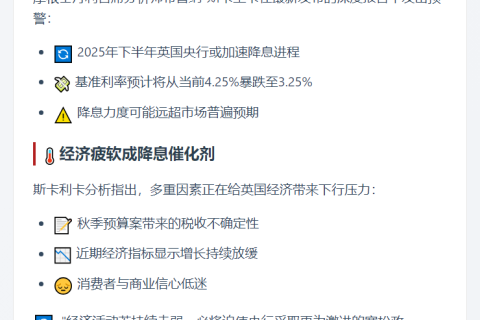 英央行或加速下半年降息