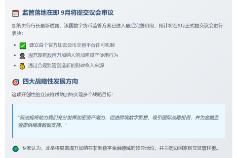 加纳拟发加密货币平台牌照