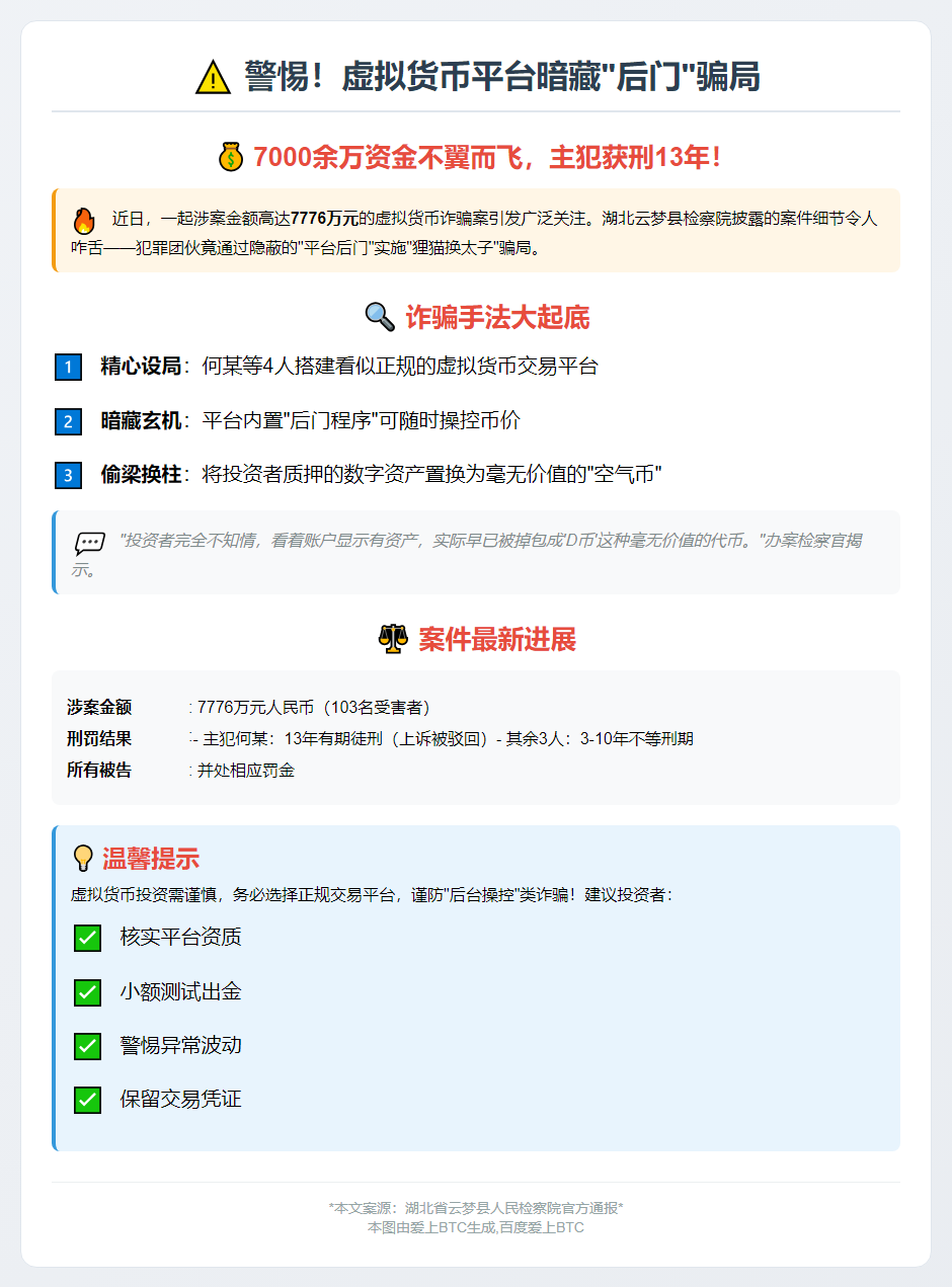 虚拟货币平台诈骗7700万 103人受骗