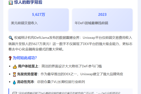 Uniswap前端交易费破5600万美元