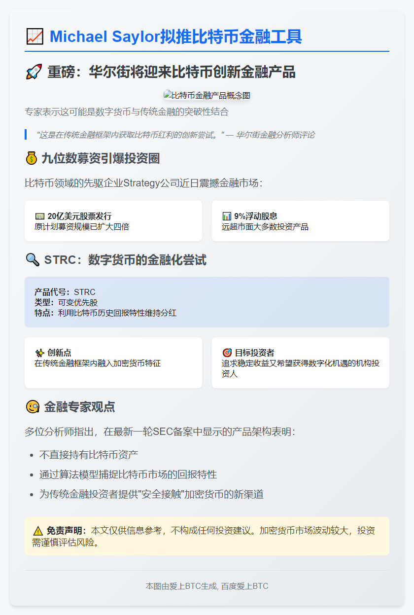 Michael Saylor拟推比特币金融工具