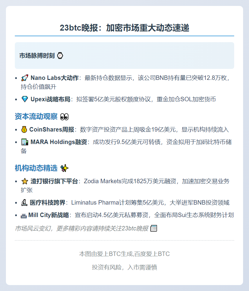 7月28日晚报：重要动态速览