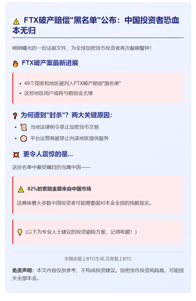 FTX破产49地用户或难获赔
