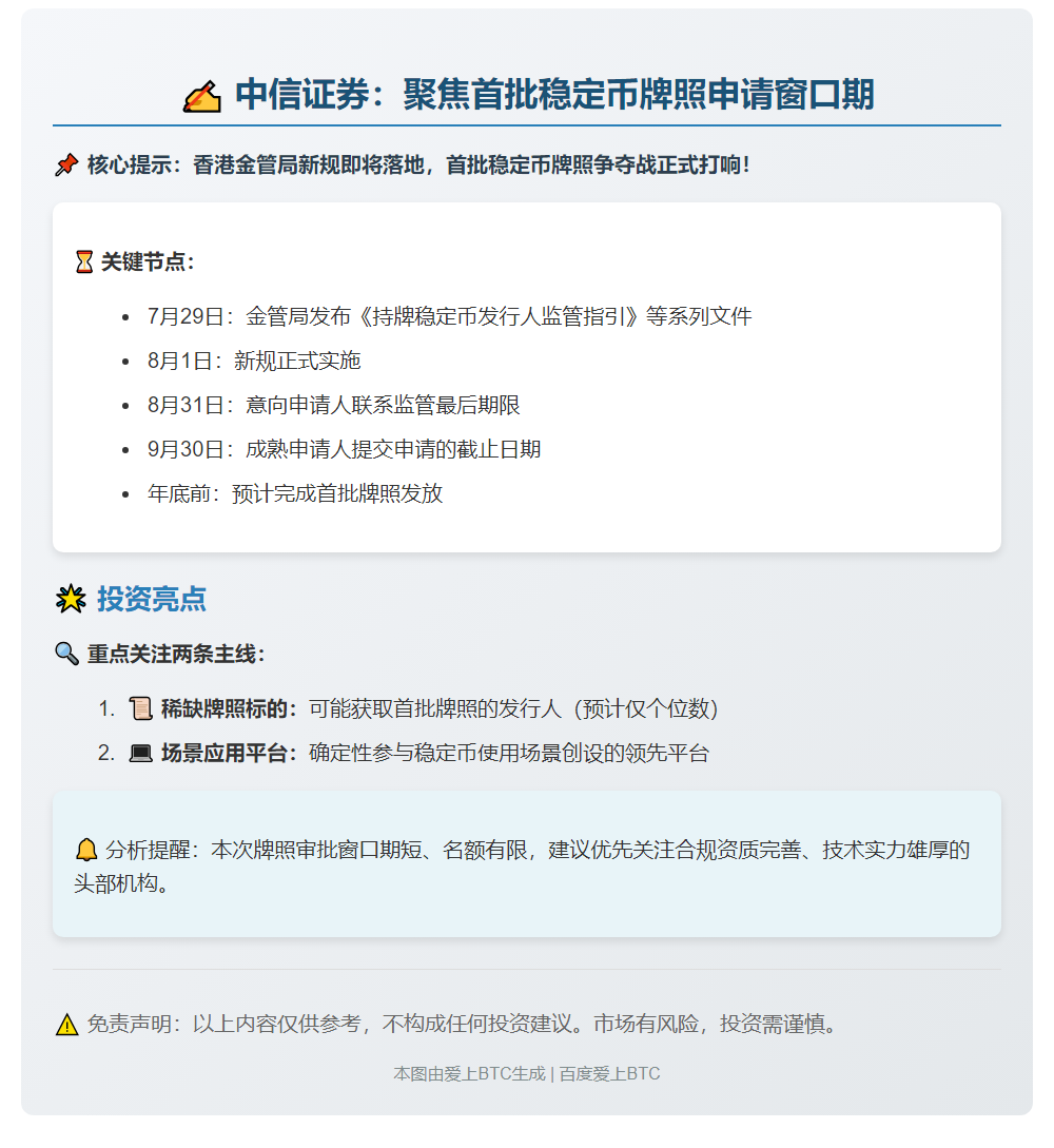 关注潜在首批稳定币牌照获得者
