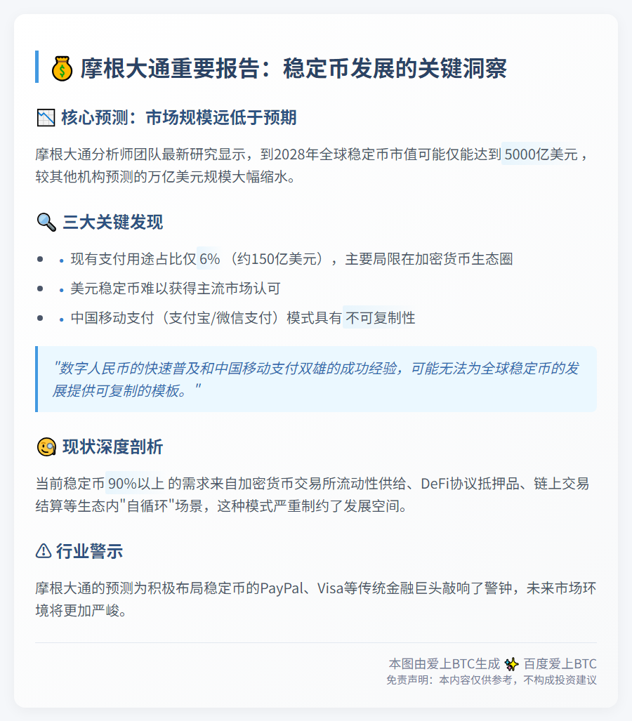 摩根大通：支付宝微信支付非稳定币范本