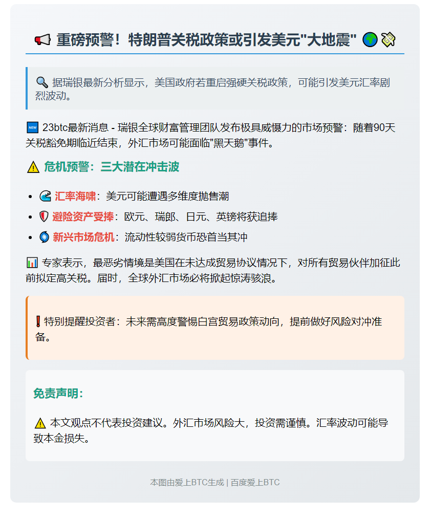特朗普加关税或致美元下跌