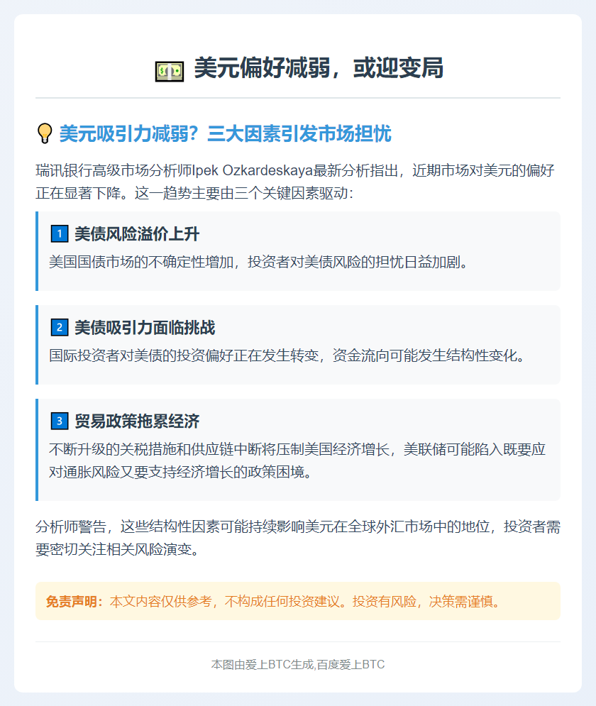 美元偏好减弱，或迎变局