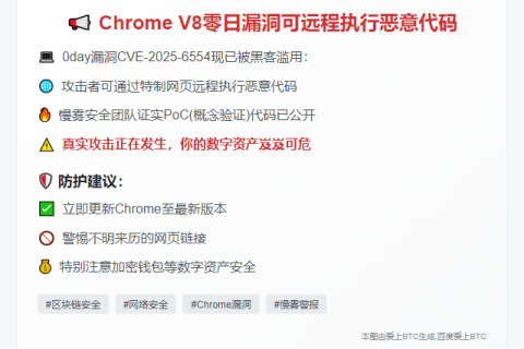 Chrome V8零日漏洞可远程执行恶意代码