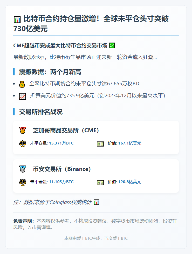比特币合约未平仓735.9亿美元