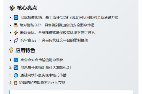 标题：Jack Dorsey发布去中心化聊天应用bitchat