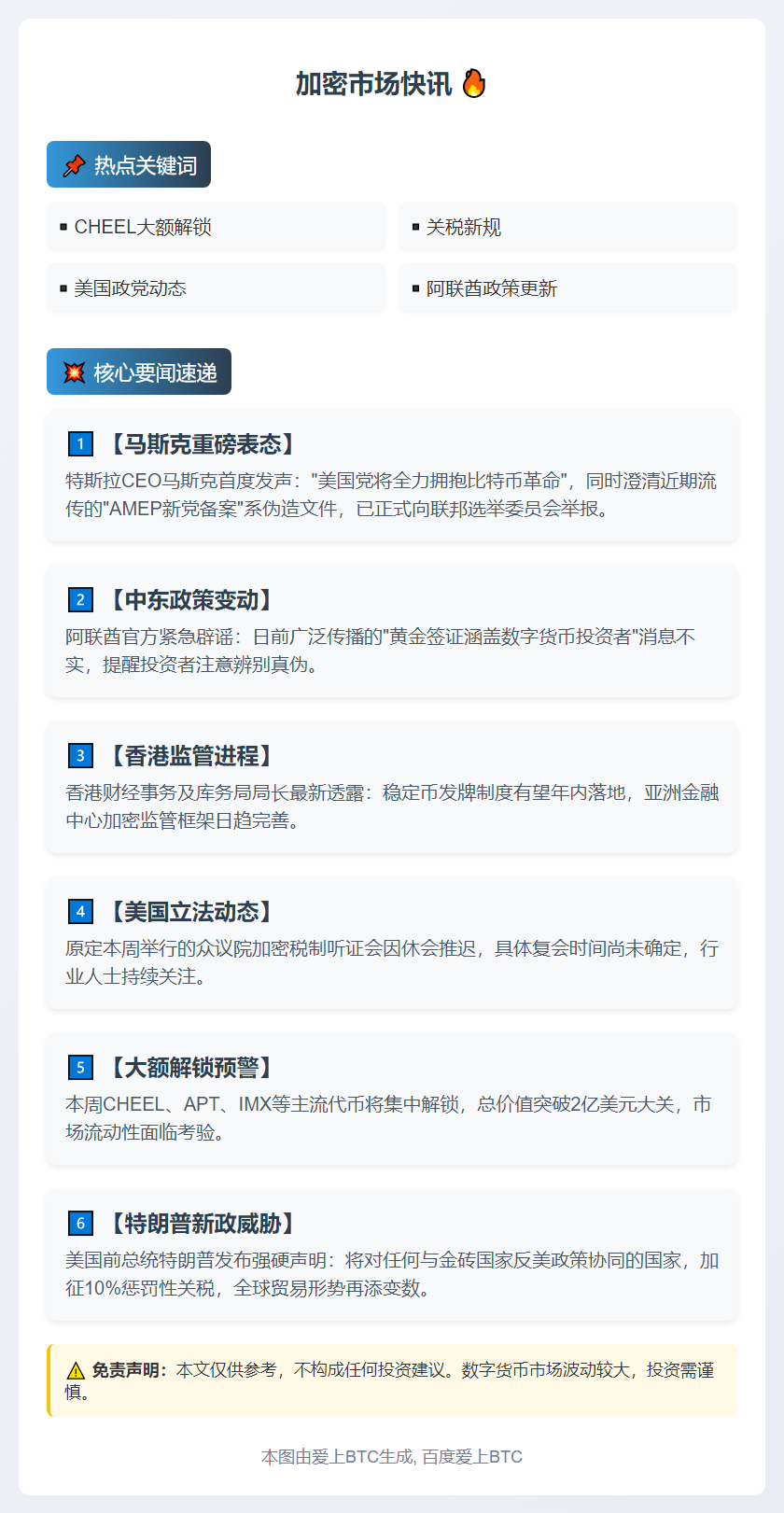 23btc午报 | 7.7午间动态一览