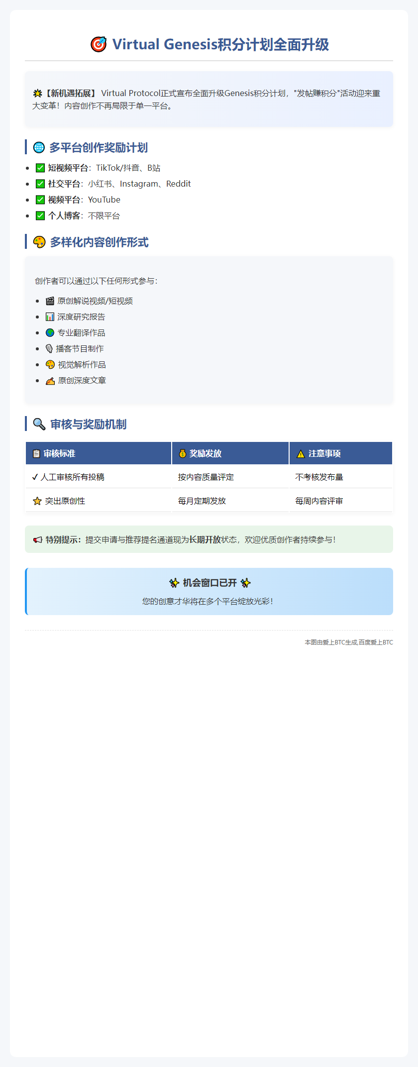 Virtual拓展Genesis积分计划至抖音、小红书