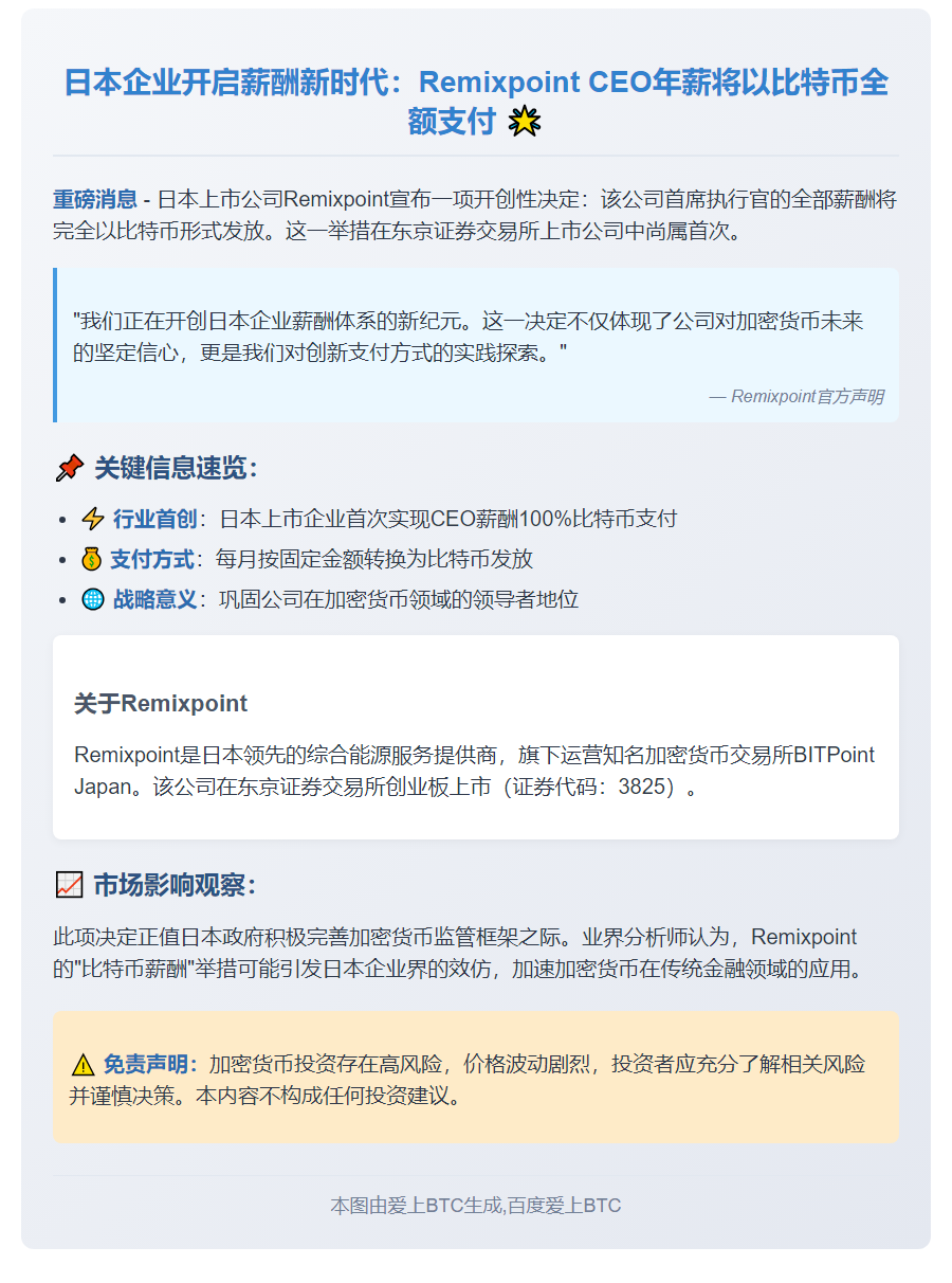 日企CEO薪酬全改比特币支付
