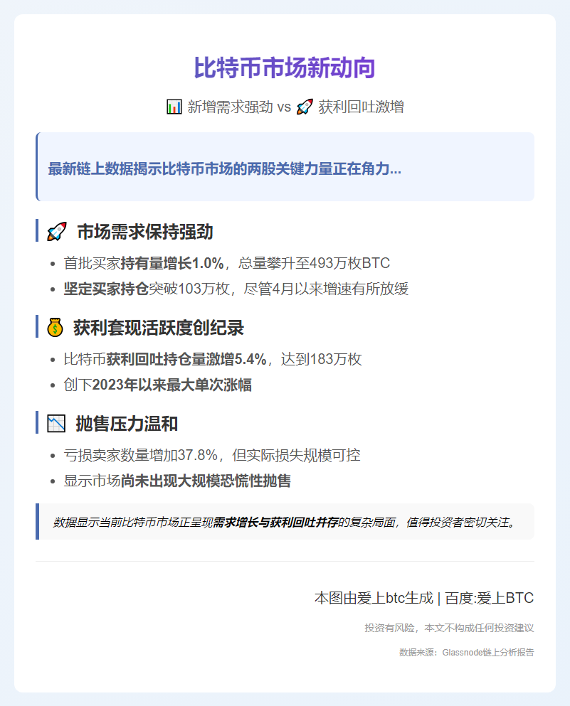 比特币需求增 获利回吐创新高