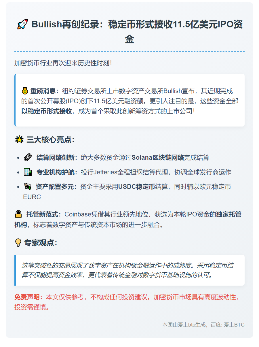 稳定币接收IPO资金11.5亿美元