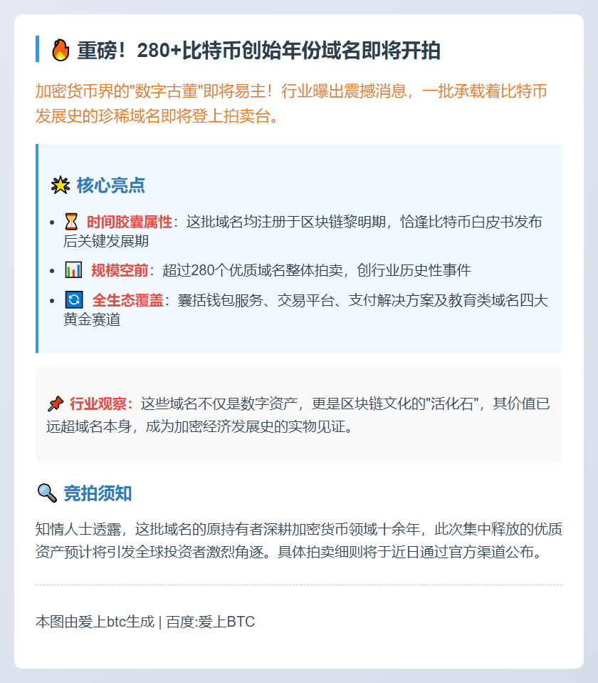 2010年比特币域名将拍卖