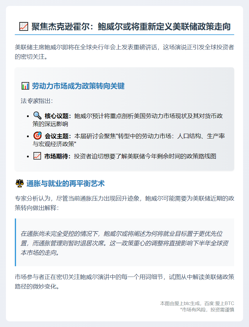 鲍威尔将谈就业与政策走向