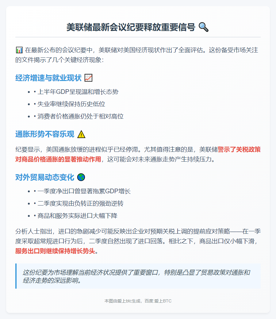 美联储：关税推升商品通胀