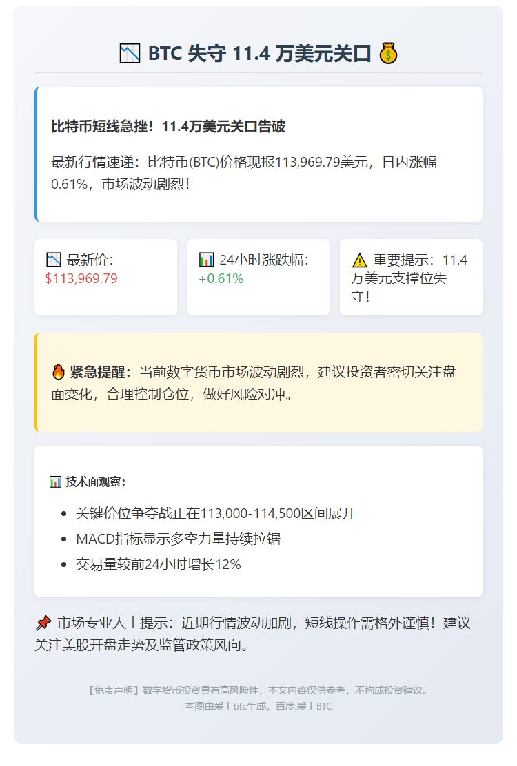 "BTC失守11.4万美元"