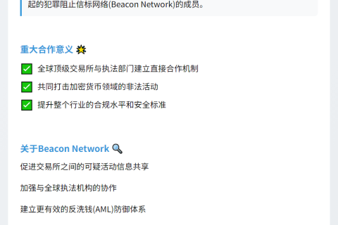 Beacon Network首批成员：Binance、Coinbase等
