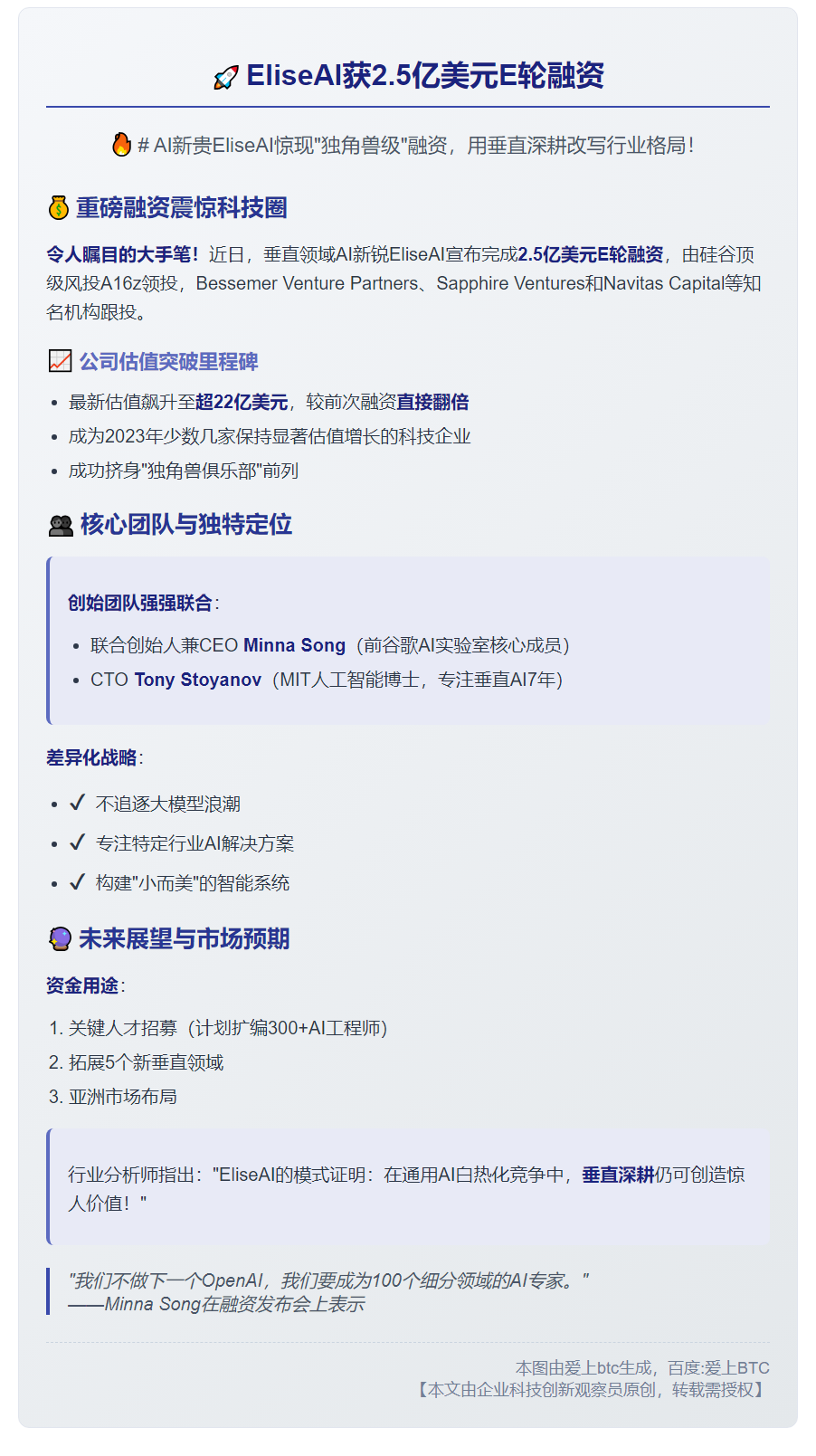 EliseAI获2.5亿美元E轮融资