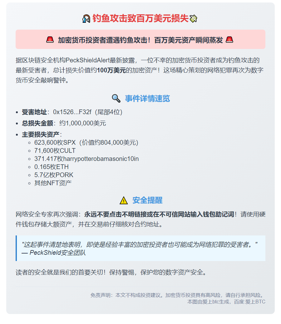 钓鱼攻击致百万美元损失