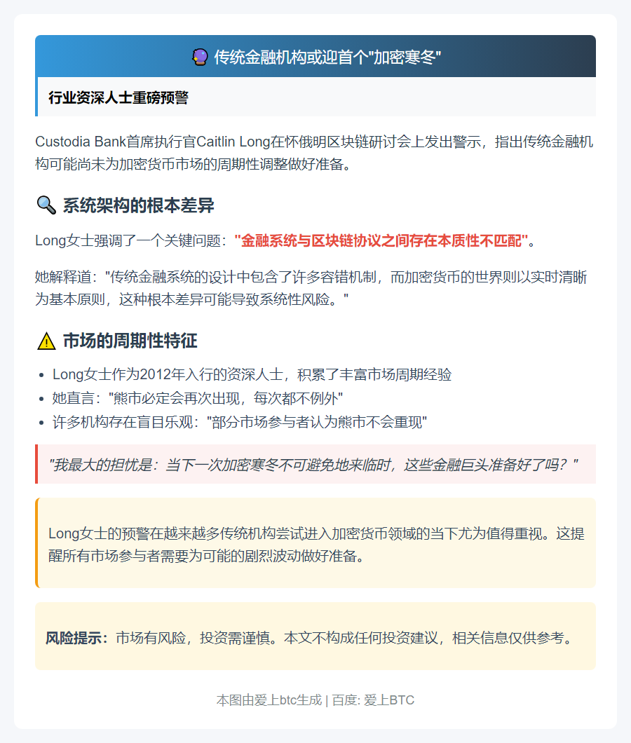 传统金融机构或迎首个“加密寒冬”