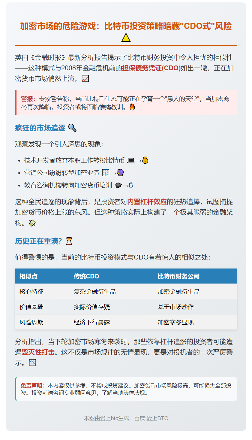 比特币财务策略仿效CDO