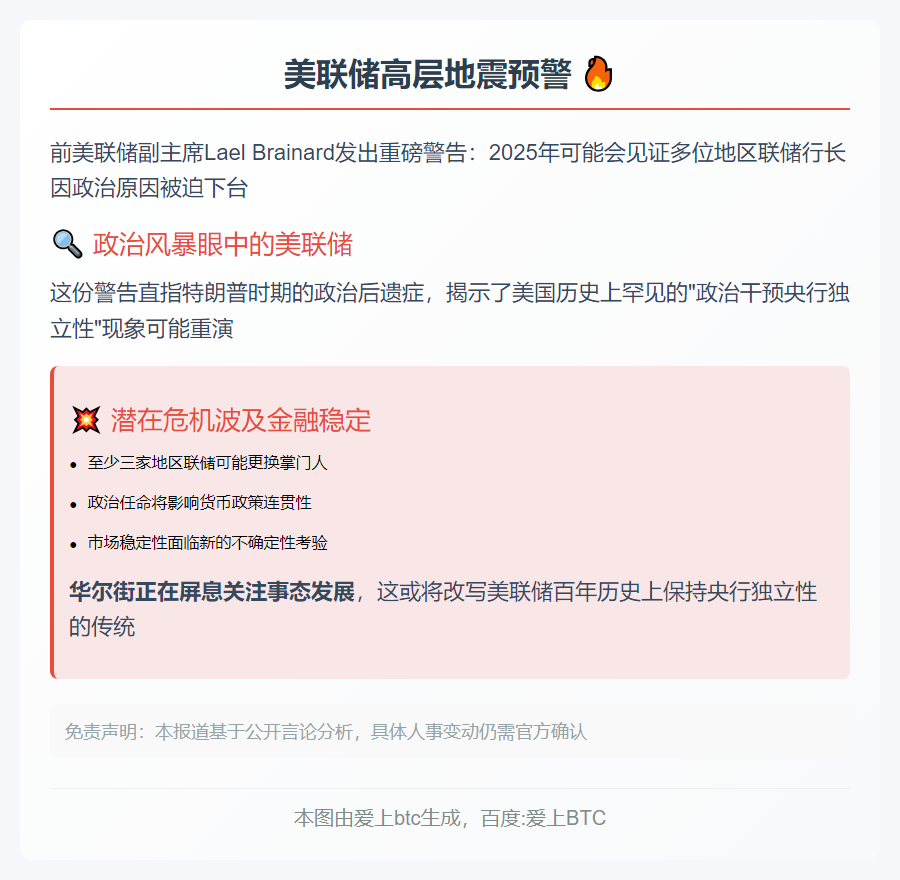 特朗普或撤换多名联储行长