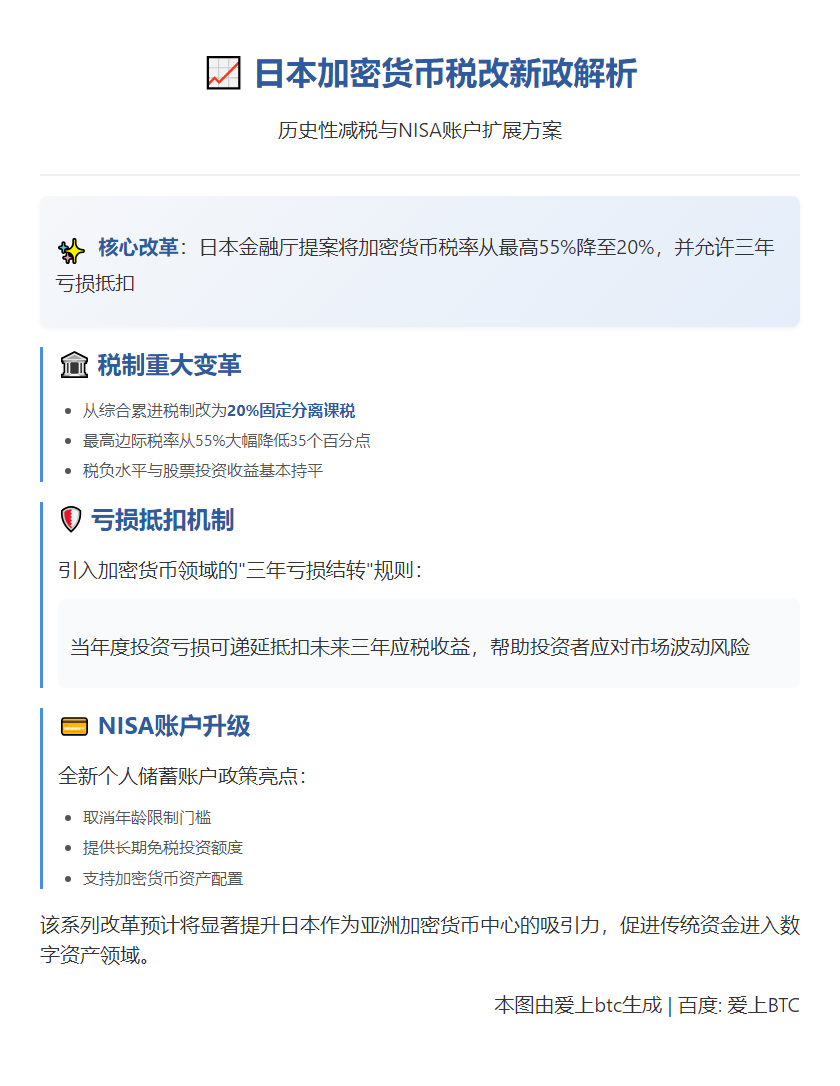 2026日本拟减税加密币 扩NISA适用范围