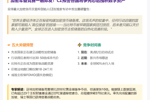 加密全球竞赛在即