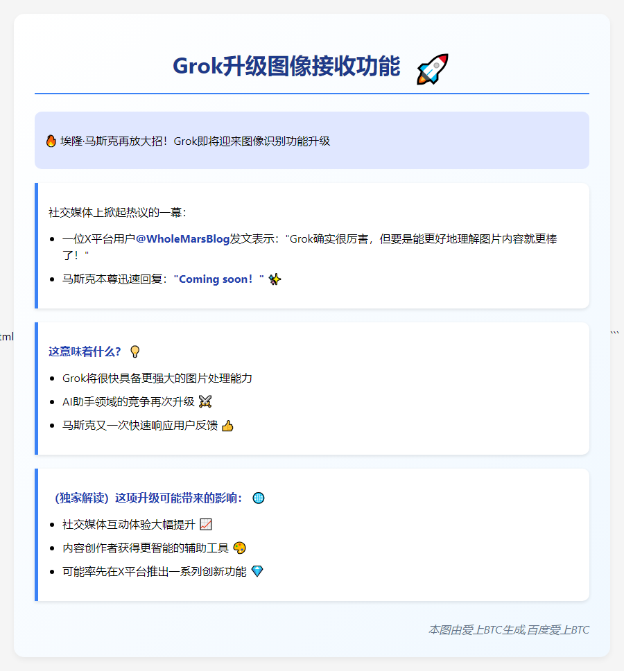 Grok升级图像接收功能
