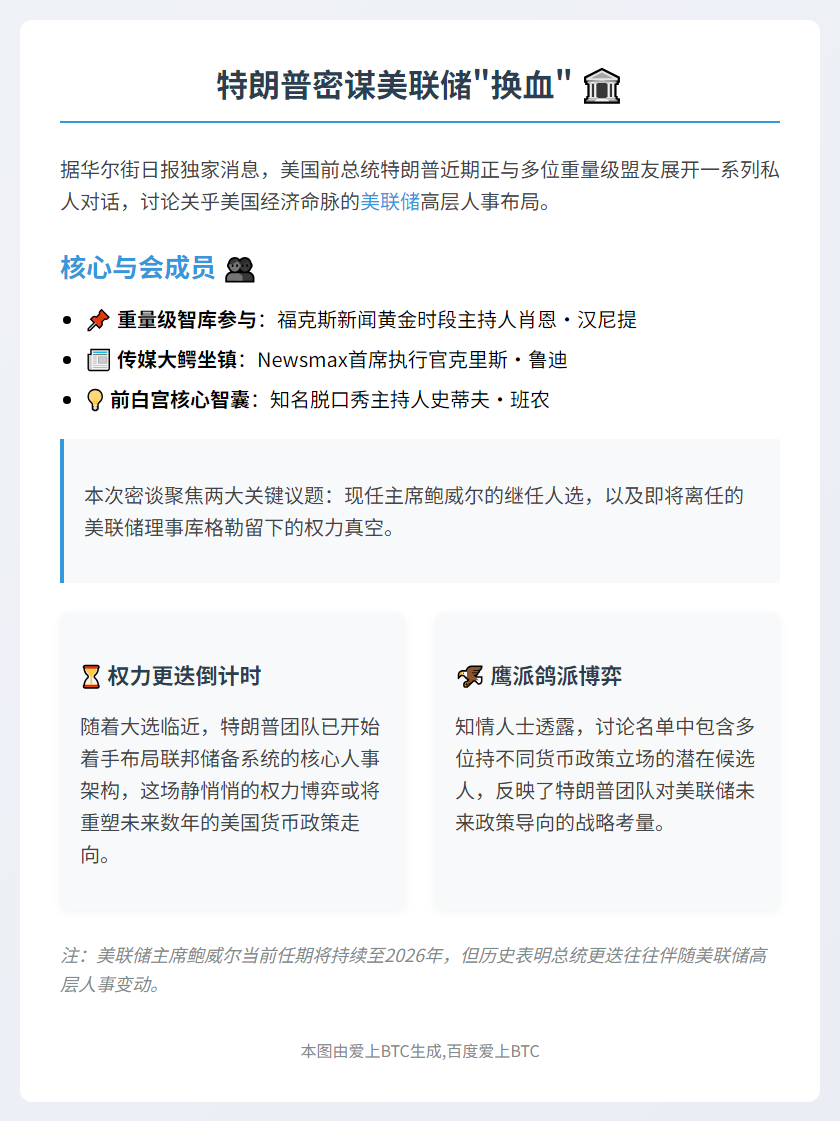 特朗普盟友密议美联储前景