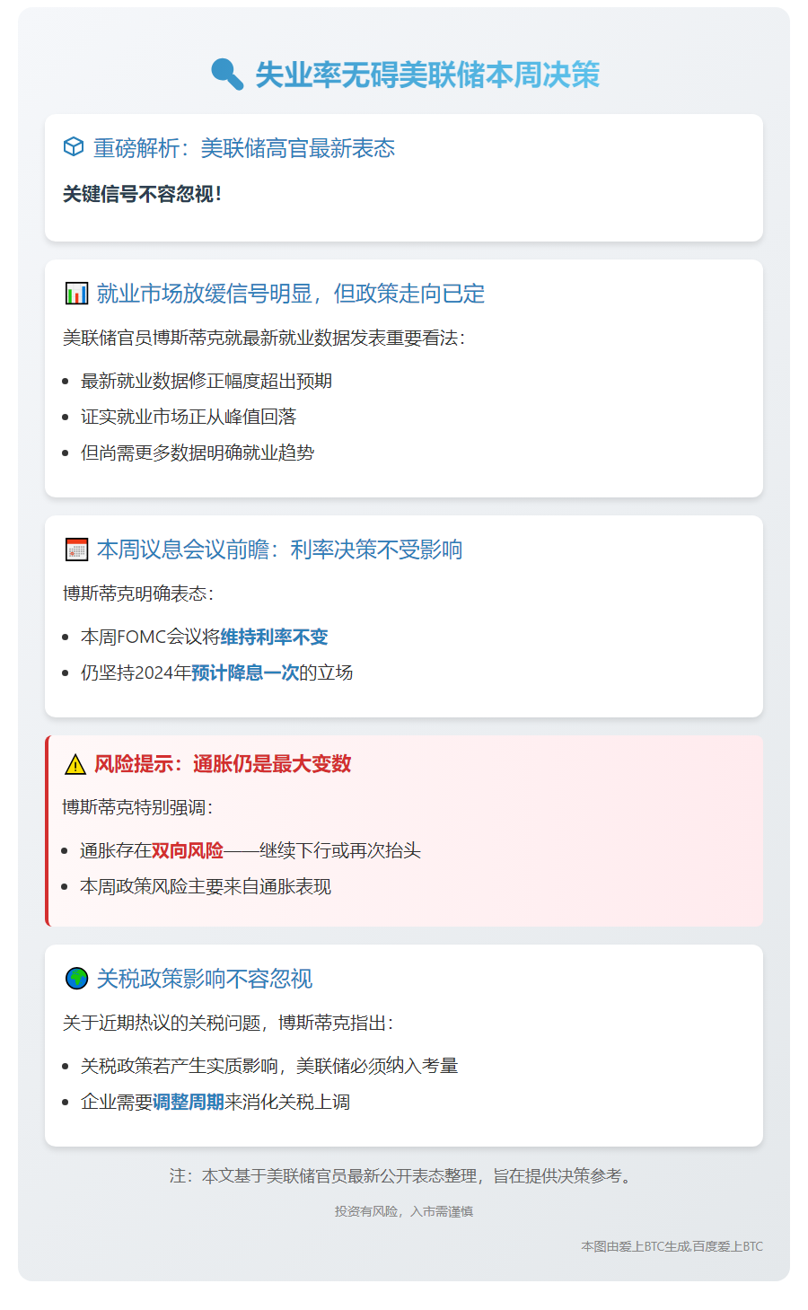 失业率无碍美联储本周决策