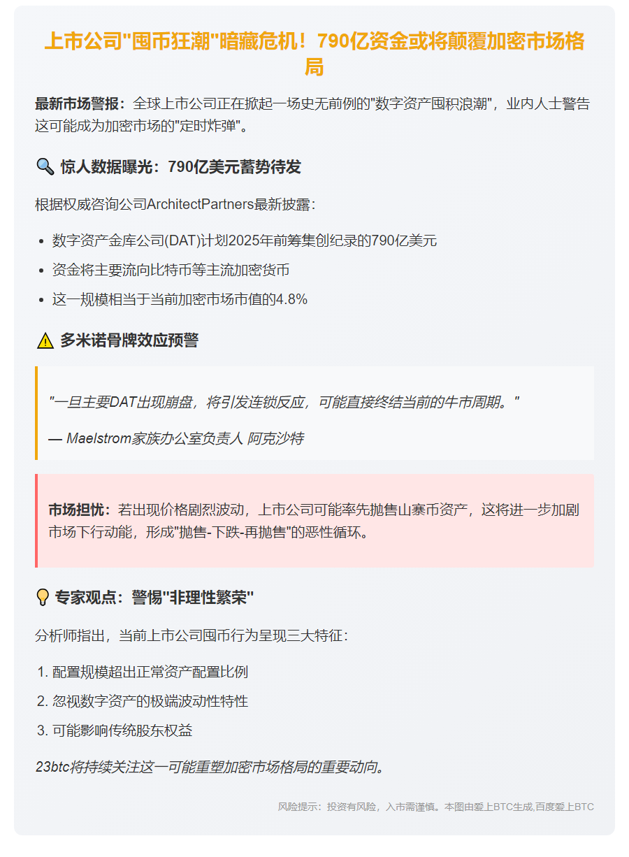 上市企业囤币潮引市场担忧恐冲击币价