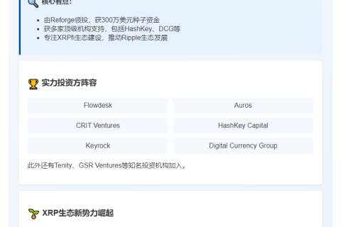 XRPfi协议Doppler融资300万美元