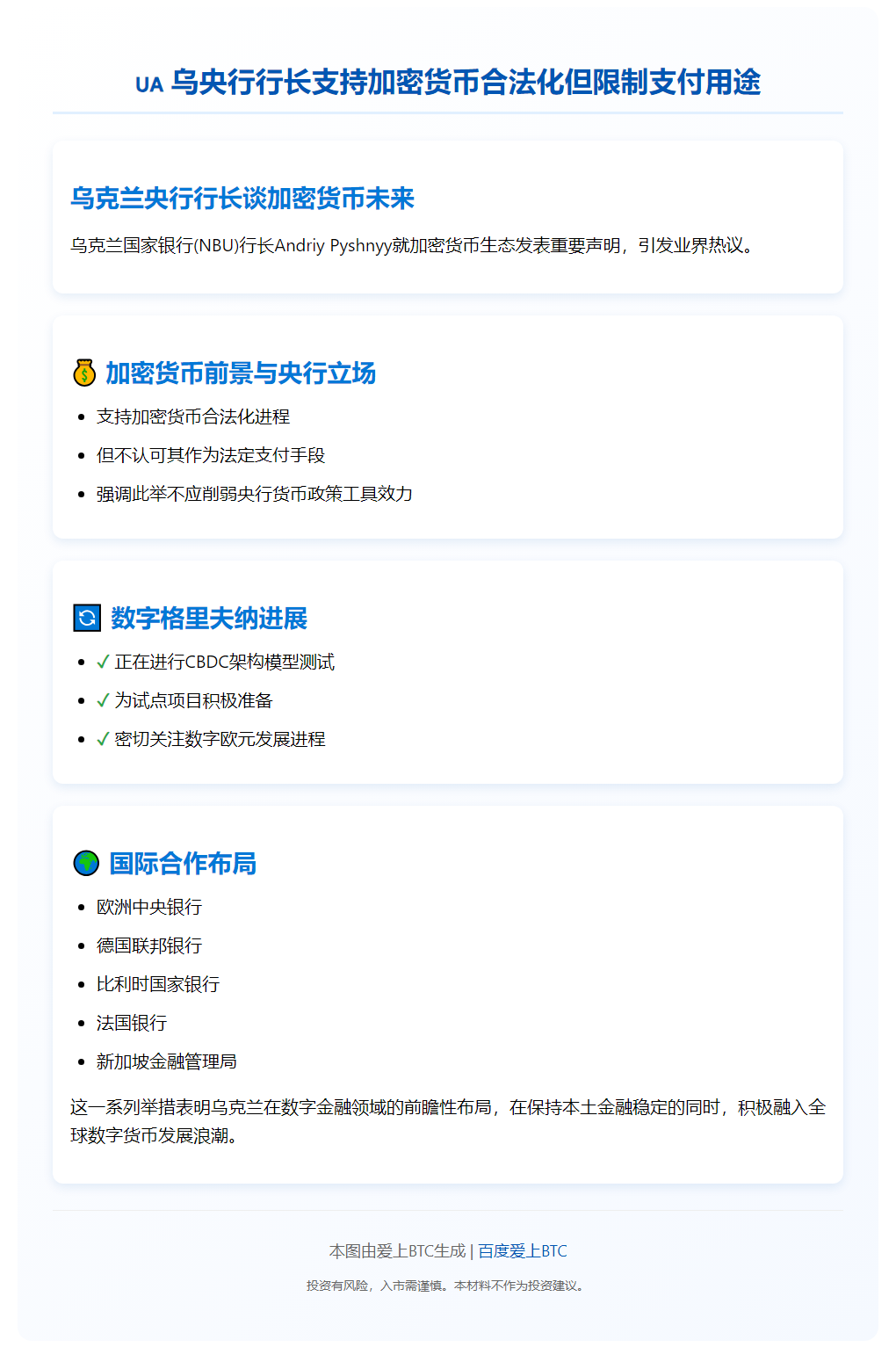 乌央行行长支持加密货币合法化但限制支付用途