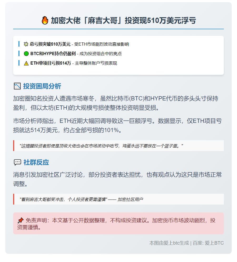 "麻吉大哥"多仓浮亏超500万