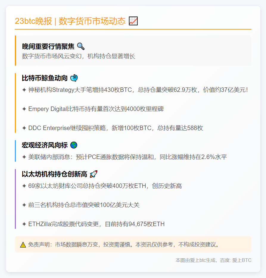 23btc晚报 | 8月18日晚间要闻速览