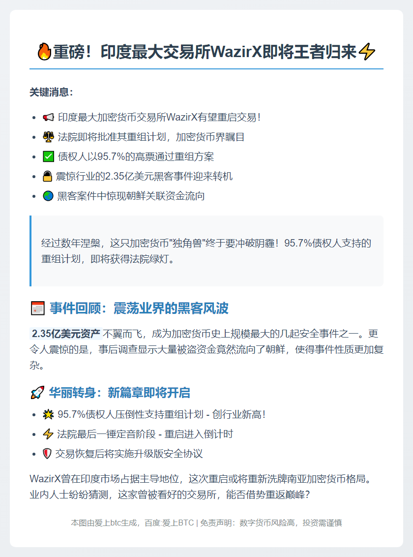 WazirX或获准恢复交易