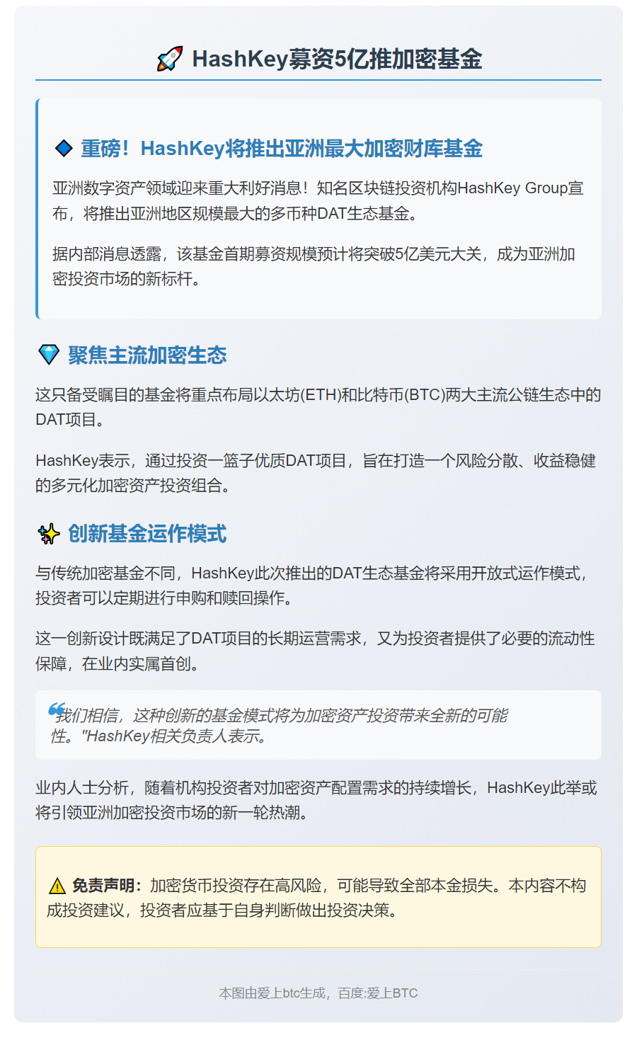 HashKey募资5亿推加密基金
