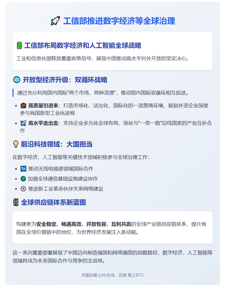 工信部推进数字经济等全球治理