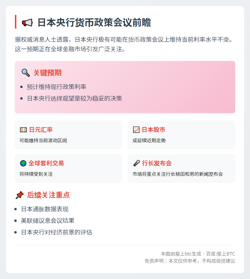 日央行或于9月19日维持利率